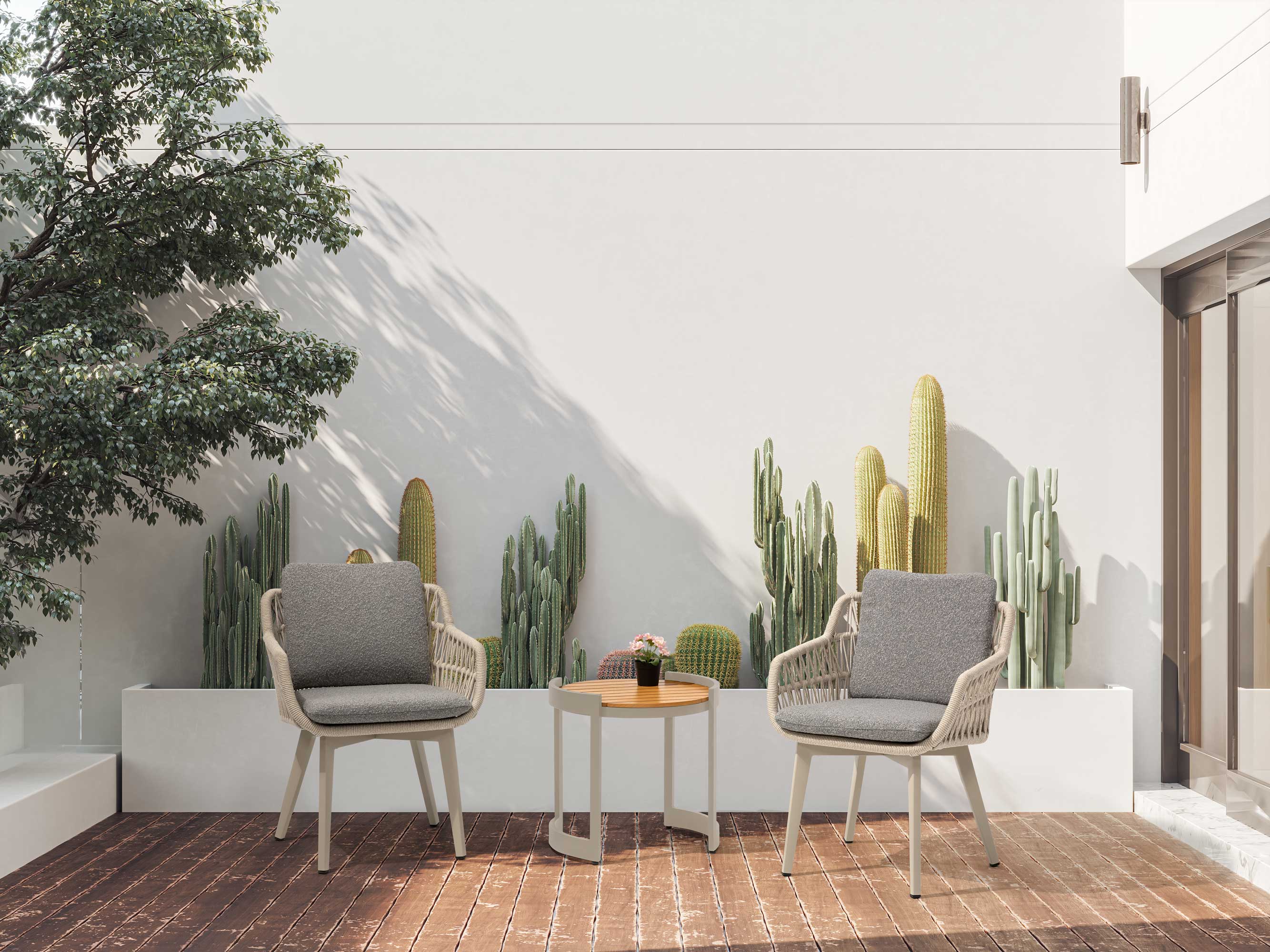 OUTDOOR CHAIR & TABLE